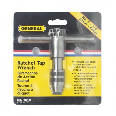 RATCHET TAP WRENCH 0-1/4" NO.161-R GENERAL